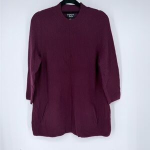 Peck & Peck Luxury 100% Cashmere Burgundy Sweater L